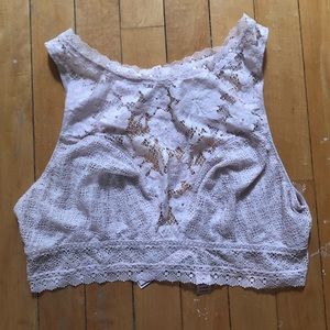 Purple high neck bralette